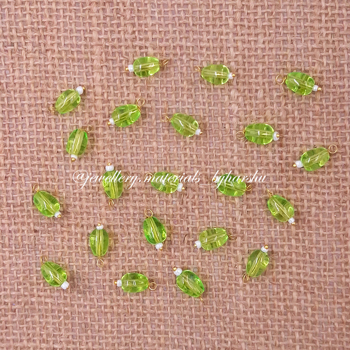 10MM Oval Hanging Beads (Light Green)