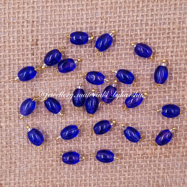 10MM Oval Hanging Beads(Dark Blue)