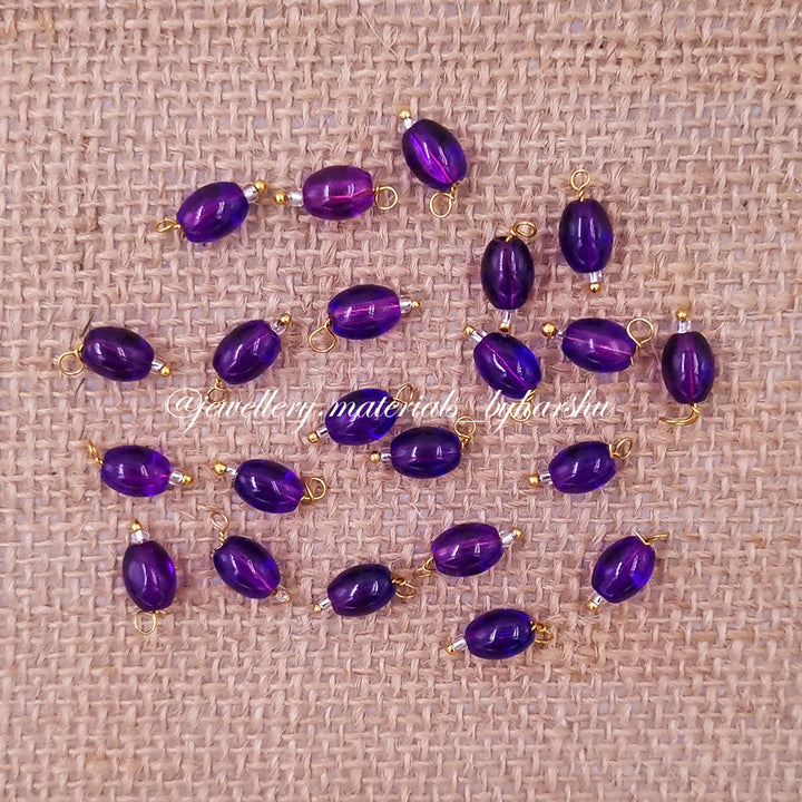 10MM Oval Hanging Beads(Violet)