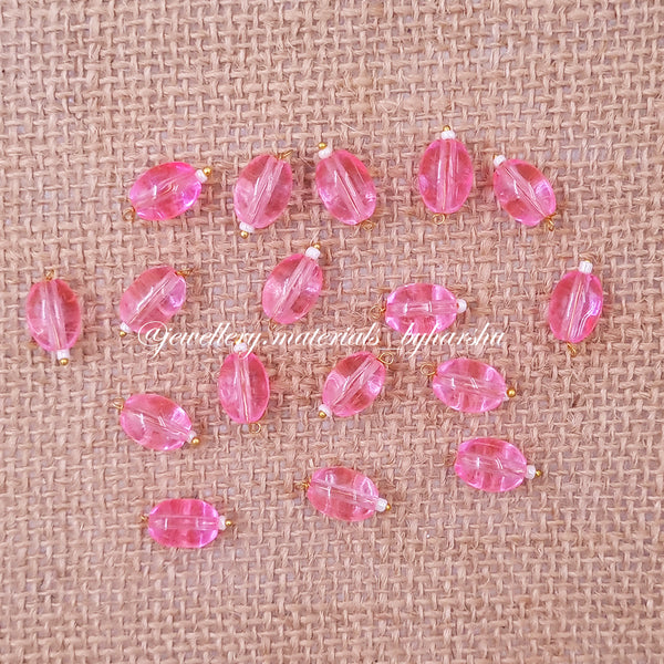 12MM Oval Hanging Beads (Light Pink)
