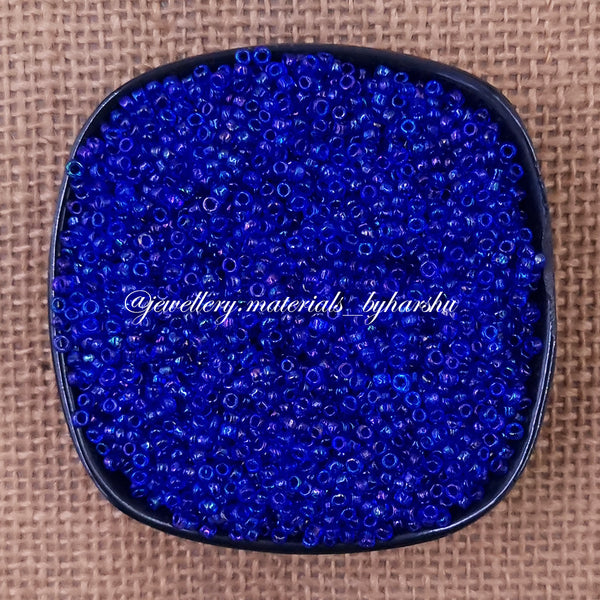 2.4MM, 10/0 Glass Seed Beads - Dark Blue Color