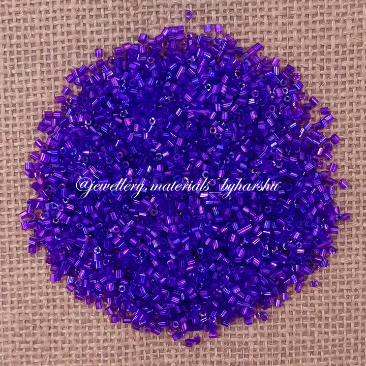 2MM Violet Tube Beads