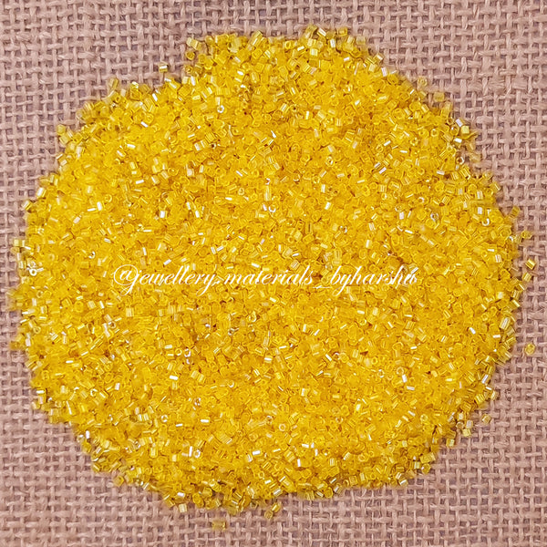2MM Yellow Tube Beads