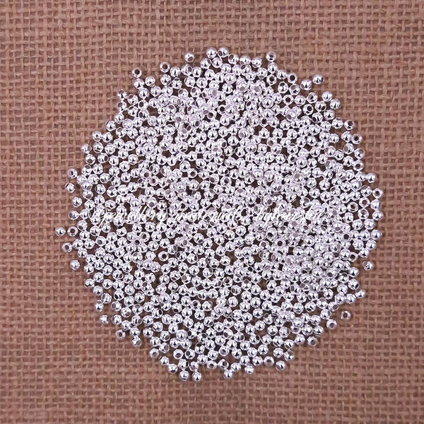 3MM Silver Metal Beads