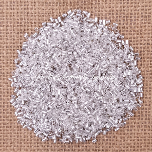 3MM Silver Tube Beads