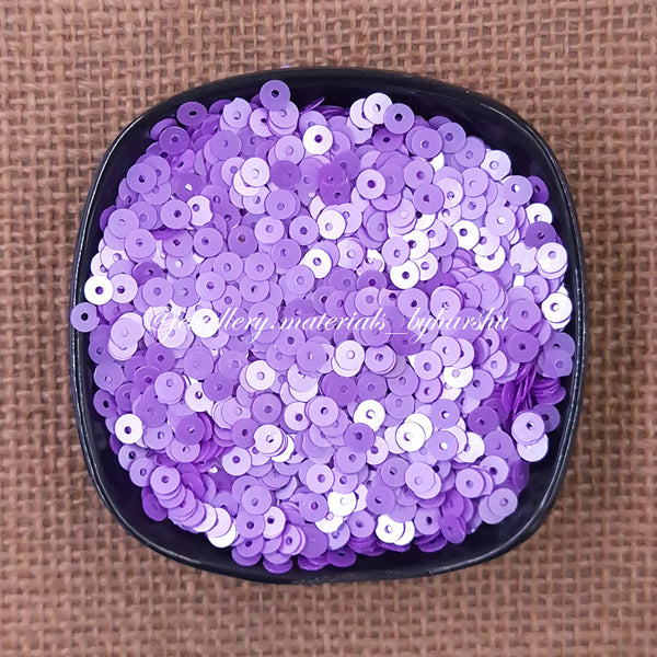 4MM Matt Round Sequins - Lavender