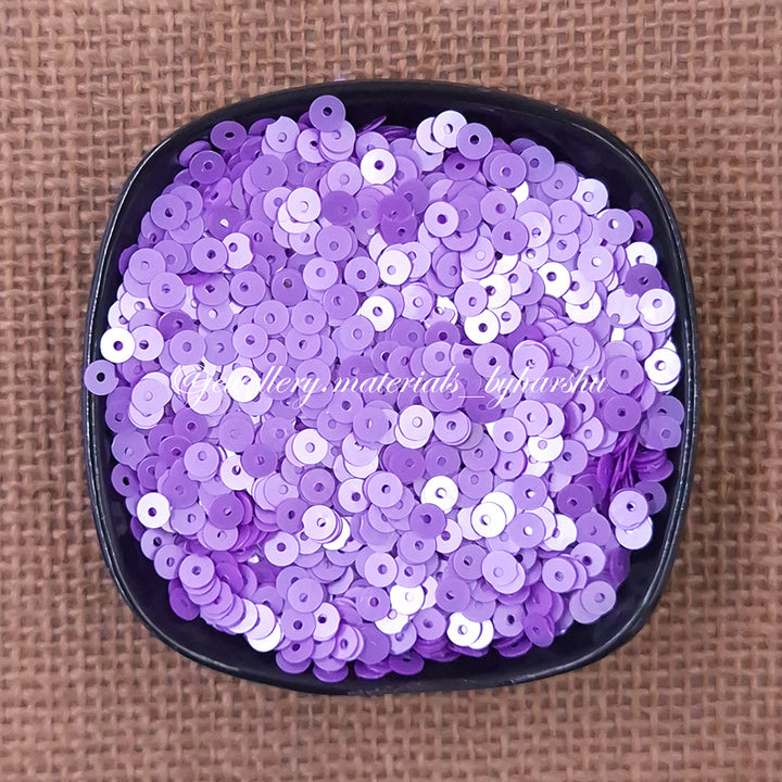 4MM Matt Round Sequins - Lavender