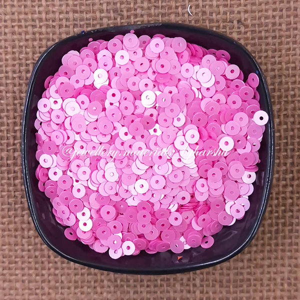 4MM Matt Round Sequins - Light Pink