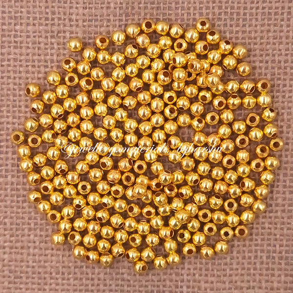5MM Gold Metal Beads