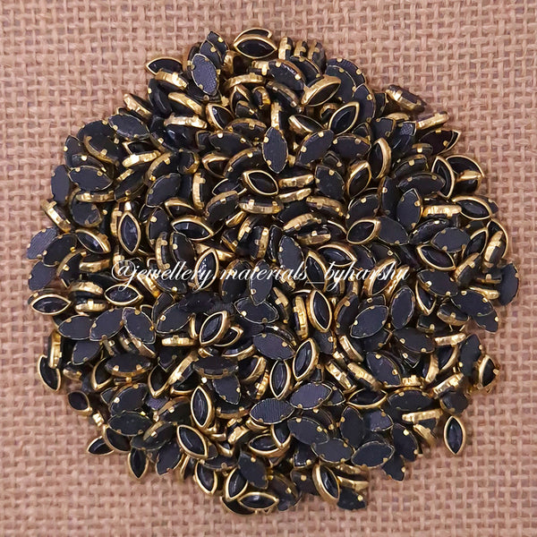8K Eye Gloss Color Kundan - Black