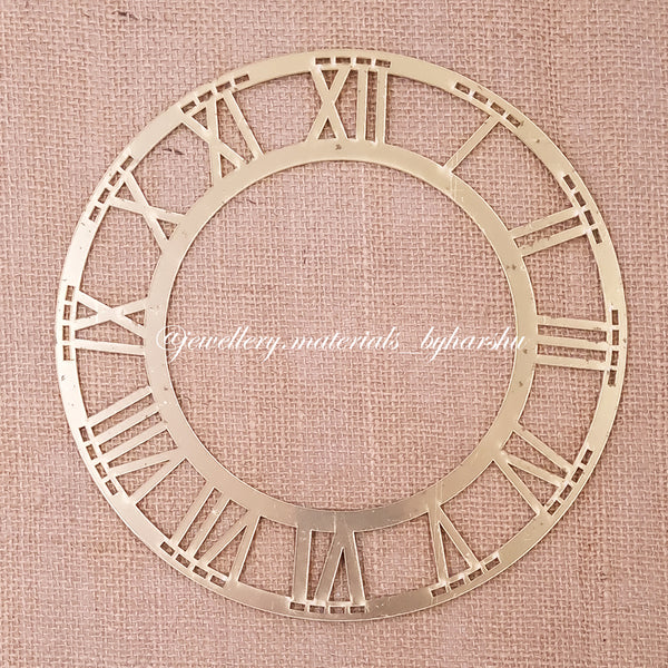 Gold Acrylic Roman Number Clock Frame