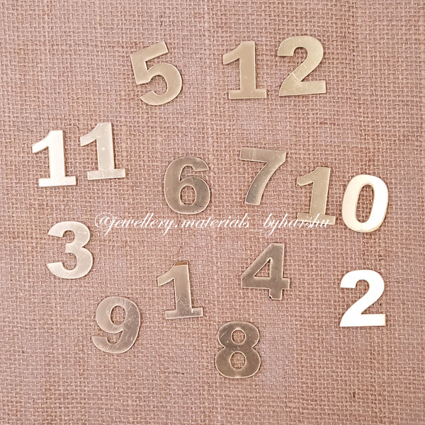 1 Inch Clock Acrylic Numbers (Gold)