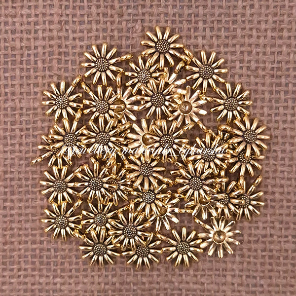 12MM Antique Flower Charms