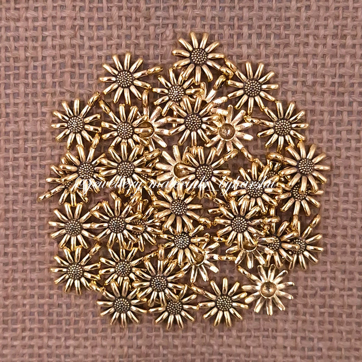 12MM Antique Flower Charms