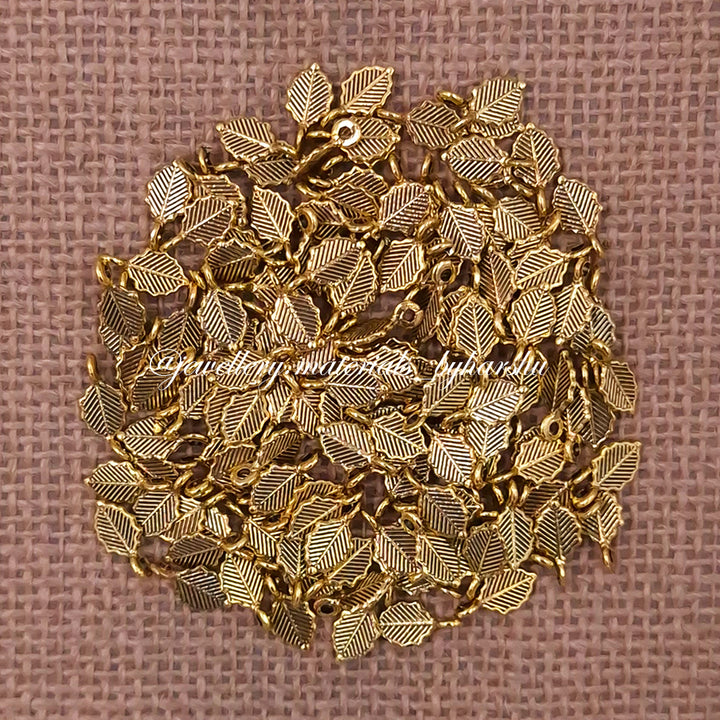 9x6MM Antique Leaf Charms