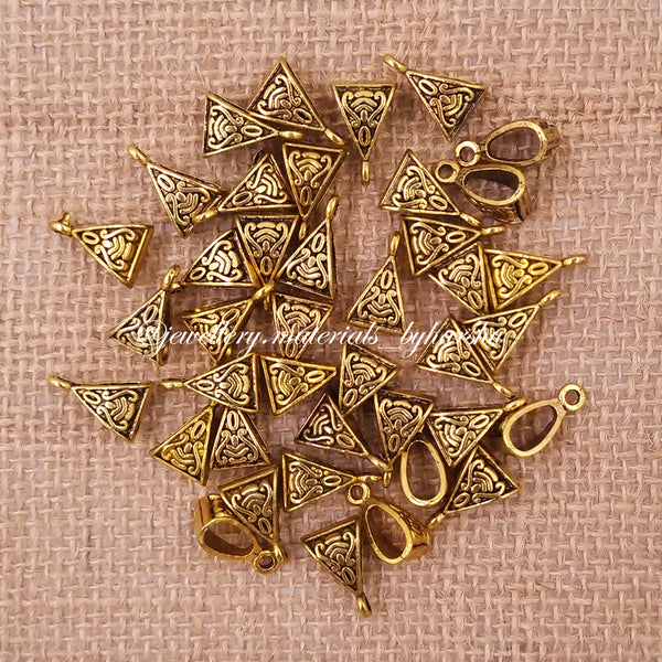 10 x 15MM Antique Gold Loop