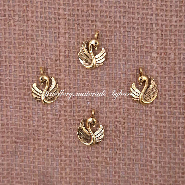 13MM Antique Swan Charms