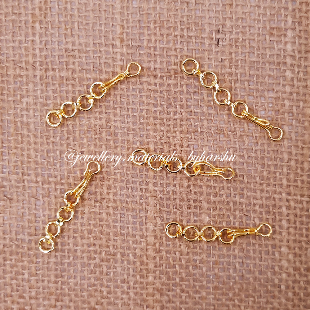 Back Chain Threads 3CM Gold Back Chain with Hook – Harshu's Craft Store