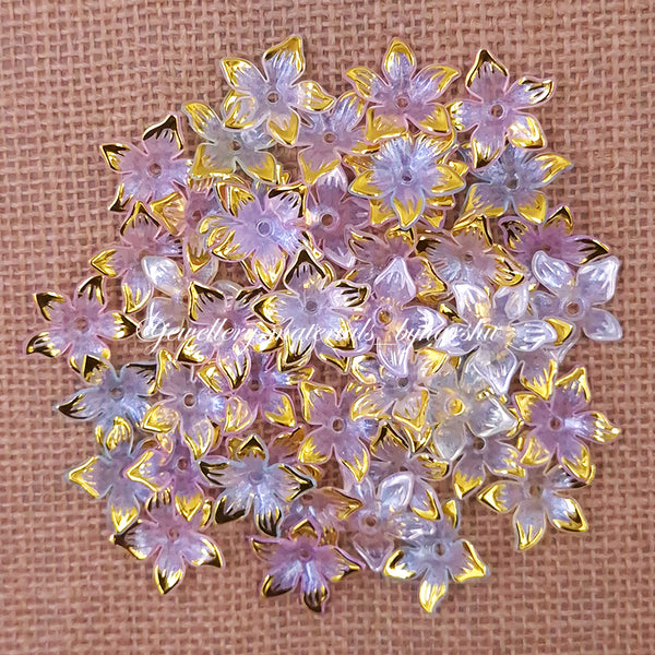 20MM Mixed Pastel Color Flower Brooch Shells
