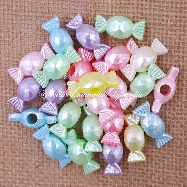 23 x 7MM Candy Pastel Beads