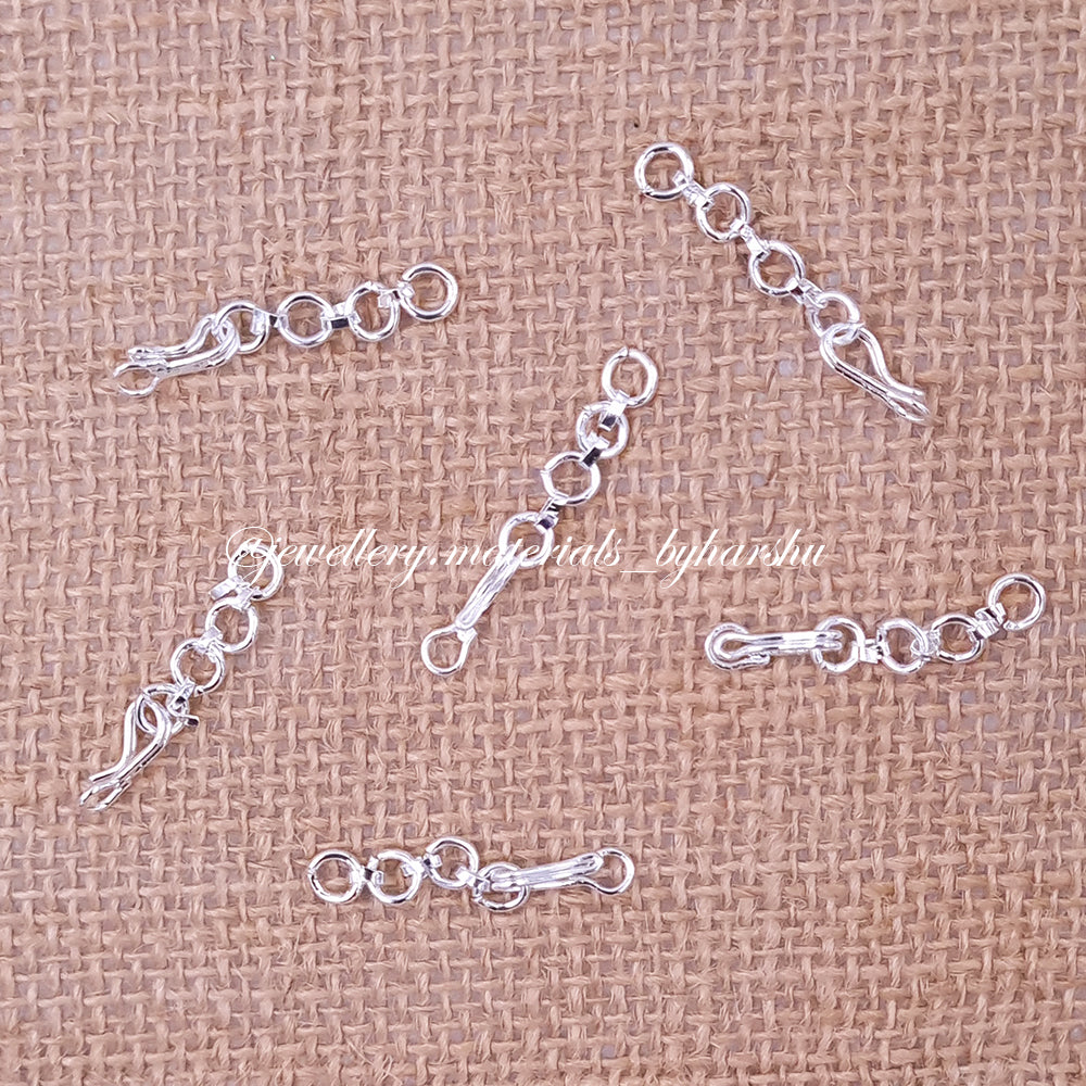 Back Chain Threads 3CM Silver Back Chain with Hook – Harshu's Craft Store