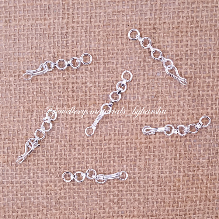 Silver Back Chain 3CM Silver Back Chain with Hook – Harshu's Craft Store