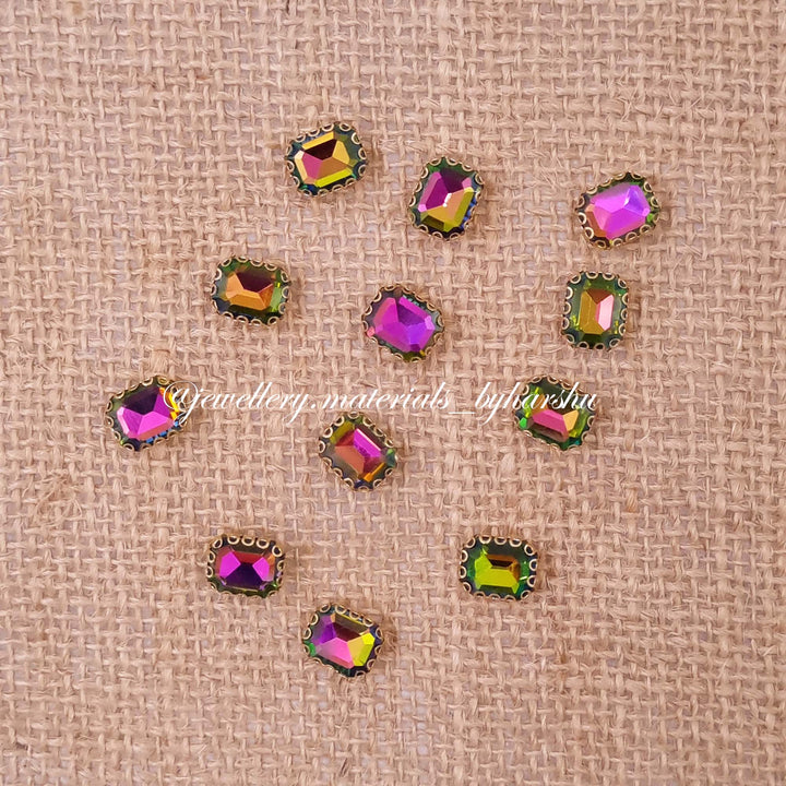 10x7MM Rectangle Clip Stone