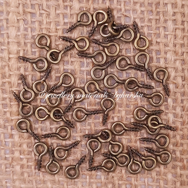 Antique Eye Pin Screw 8 x 4 MM