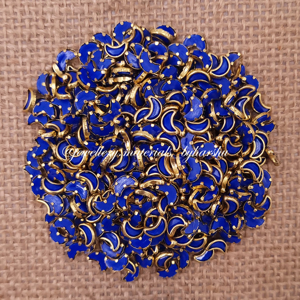 Moon Matt Color Kundan - Dark Blue