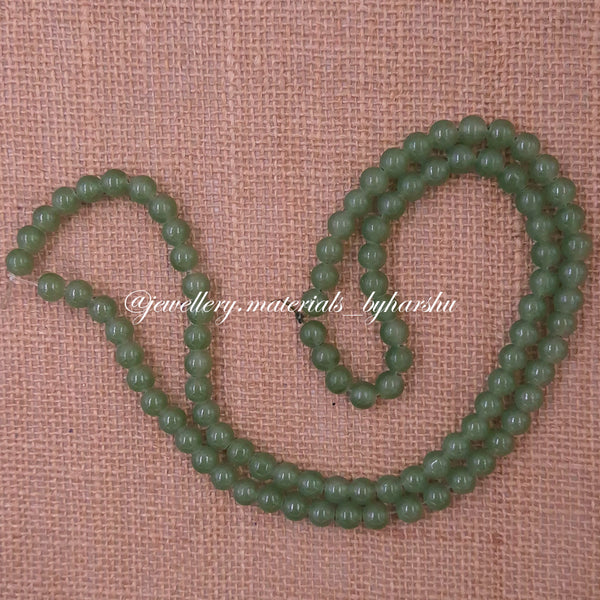 8MM Jelly Beads - Dark Olive Green