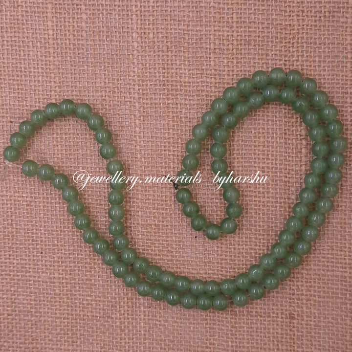 8MM Jelly Beads - Dark Olive Green