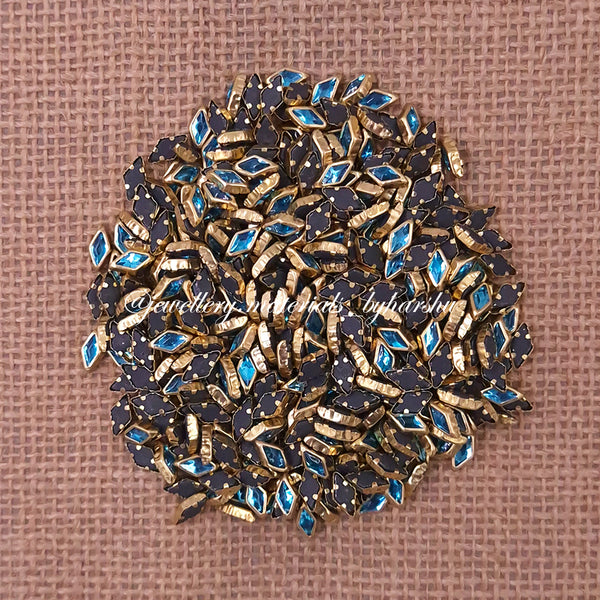 Diamond 8x4B Gloss Color Kundan - Sky Blue