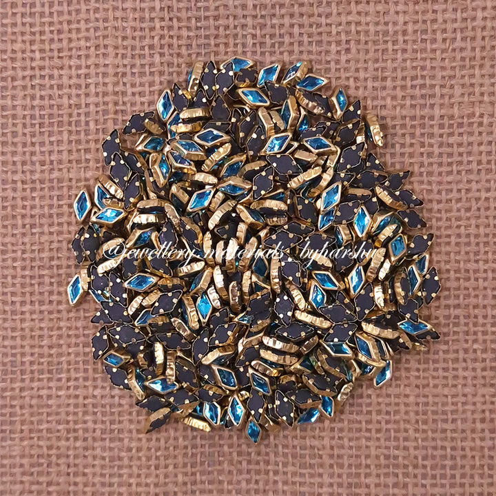 Diamond 8x4B Gloss Color Kundan - Sky Blue