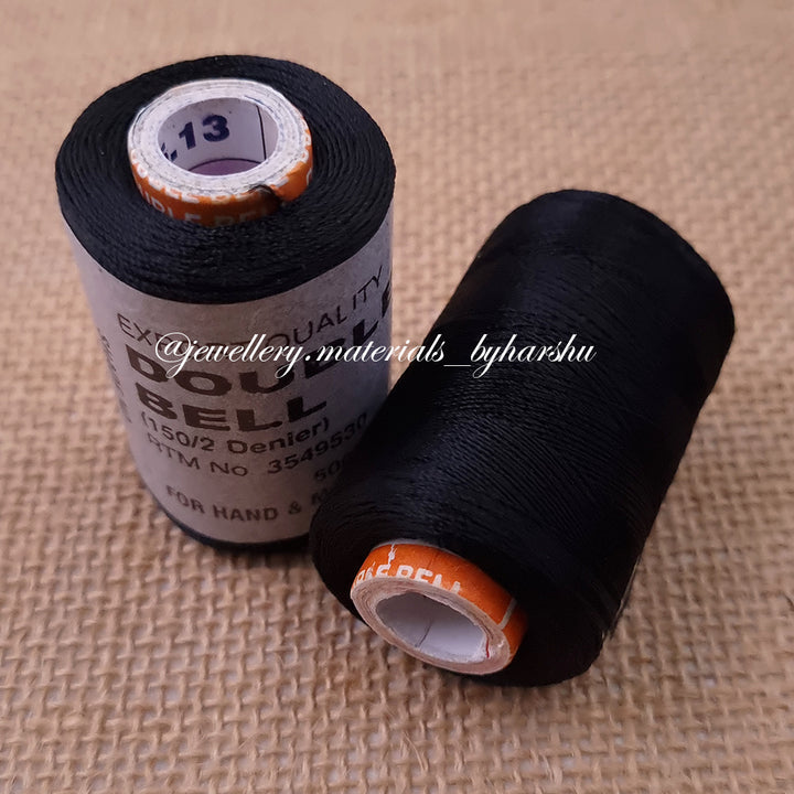 Double Bell Silk Thread - Black