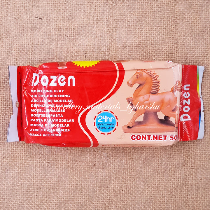 Dozen Air Dry Clay 500 Grams (Brown)