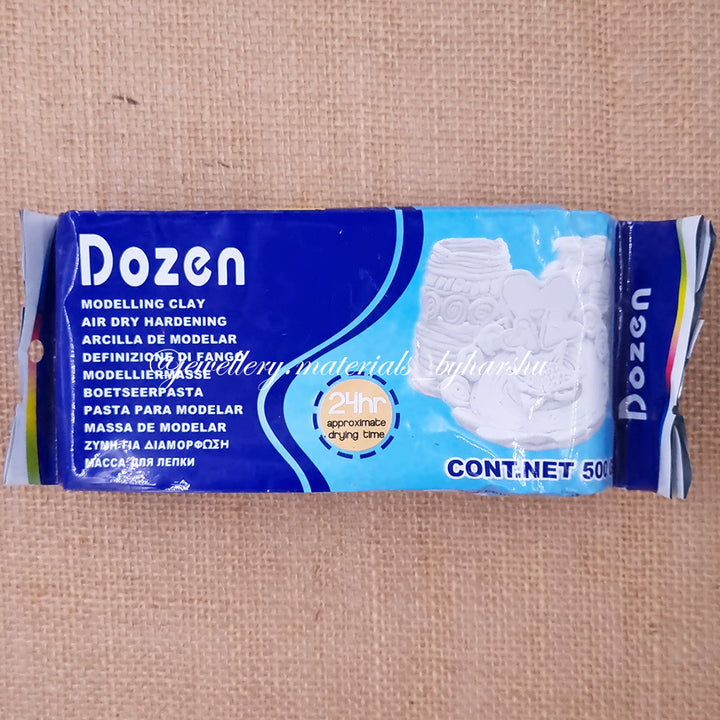 Dozen Air Dry Clay 500 Grams (White)