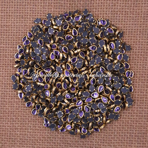 Drop 6x4P Gloss Color Kundan - Lavender