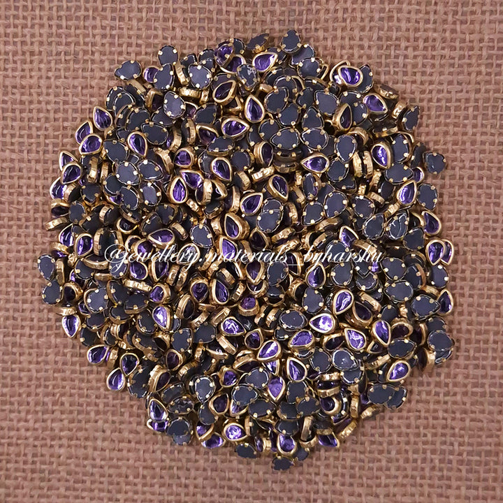 Drop 6x4P Gloss Color Kundan - Lavender