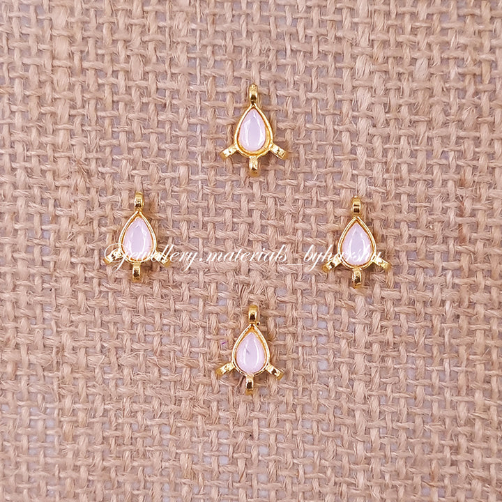 8 x 6 MM Light Pink Drop Charms (1 Piece)