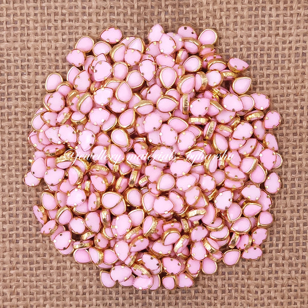 Drop 6x4P Matt Color Kundan - Baby Pink