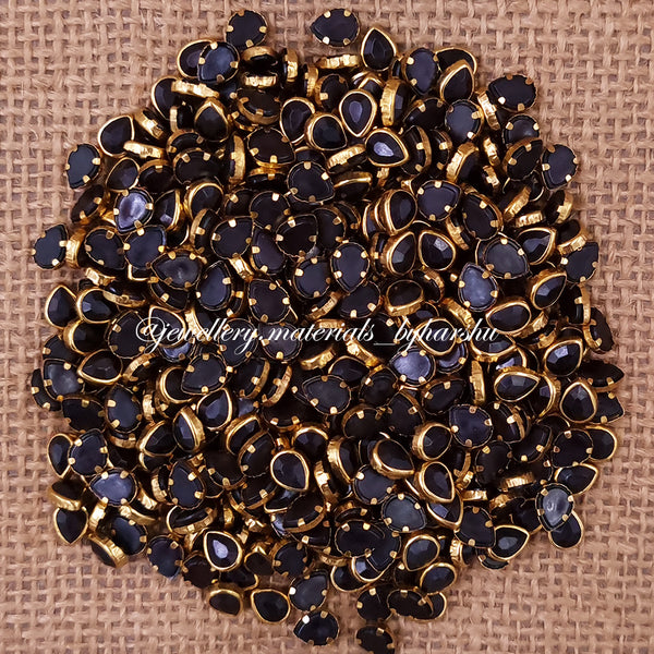 Drop 6x4P Matt Color Kundan - Black