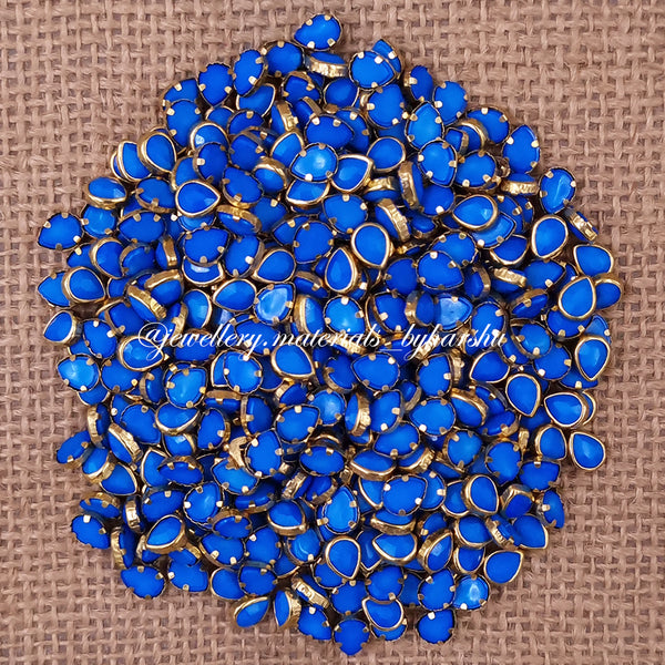 Drop 6x4P Matt Color Kundan - Dark Blue