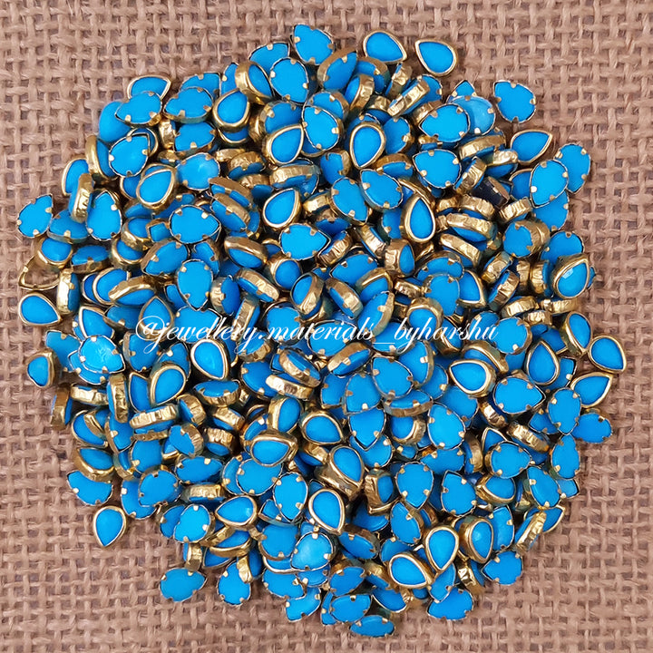 Drop 6x4P Matt Color Kundan - Light Blue 