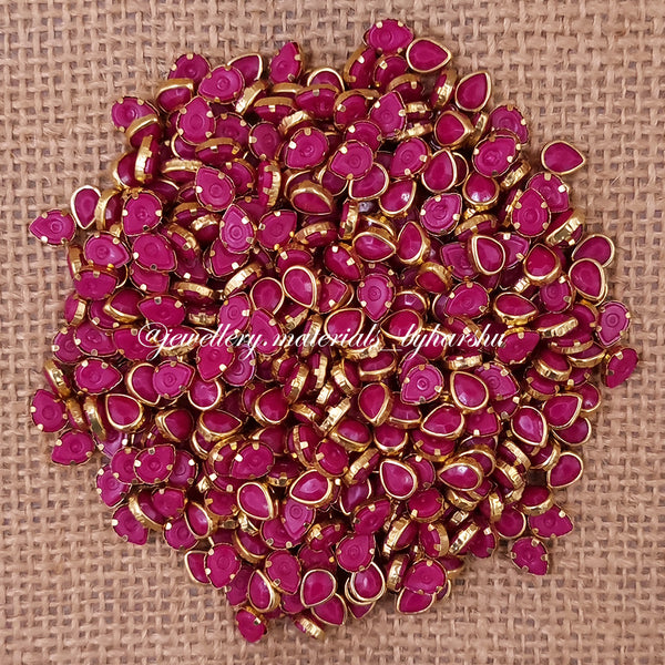 Drop 6x4P Matt Color Kundan - Wine