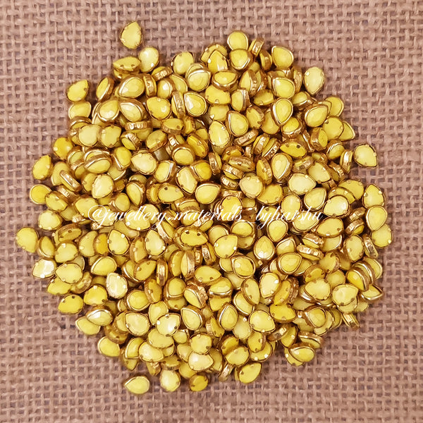 Drop 6x4P Matt Color Kundan - Yellow
