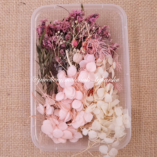 Dry Flower Box for Resin Art (Peach Color)