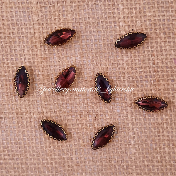 17x8MM Eye Clip Stone - Brown Color