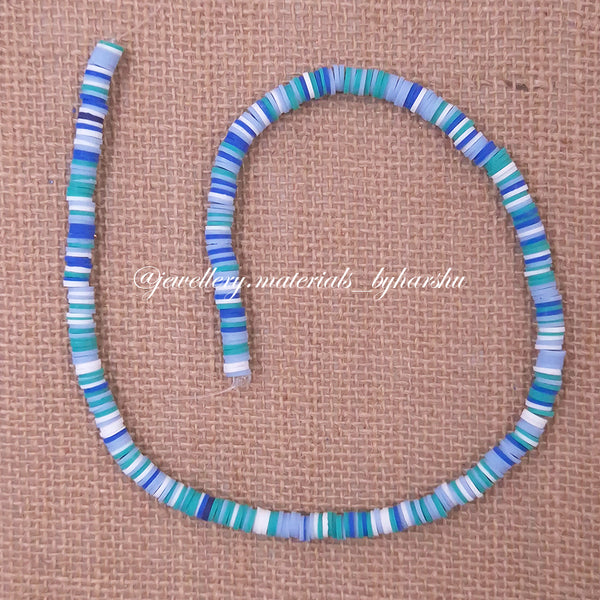 6MM Polymer Clay Fimo Beads (Blue and Green Shade)