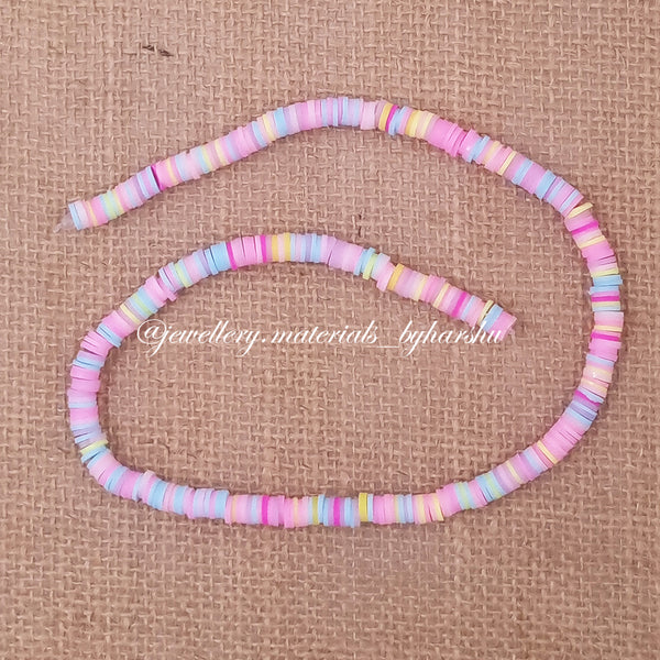 6MM Polymer Clay Fimo Beads (Mixed Pastel Colors)