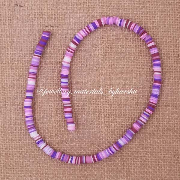 6MM Polymer Clay Fimo Beads (Purple Shade)